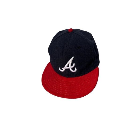 MLB Authentic Atlanta Braves 59Fifty flat brim baseball hat - Picture 1 of 5